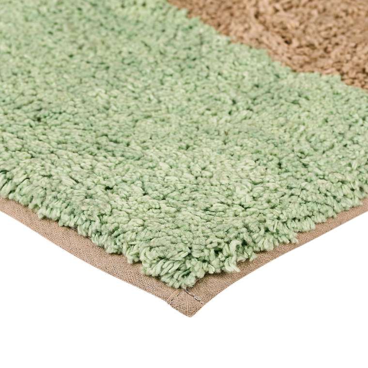 Мягкий коврик Naturel для ванной комнаты 60х90 зеленого цвета
