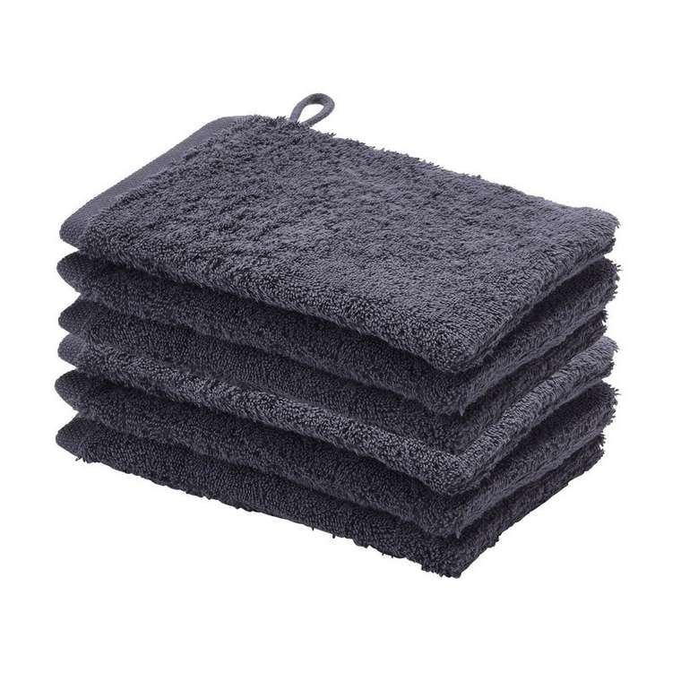 Набор из шести полотенец-рукавиц London 16x22 серого цвета