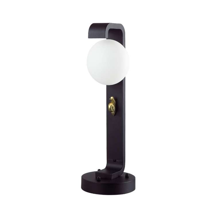 Уличный наземный светильник Odeon Light Luma 5434/1F черный/золотистый/металл/акрил/декор металл 60см IP54 G9 1*15W max