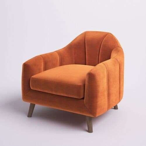 Кресло Line оранжевого цвета