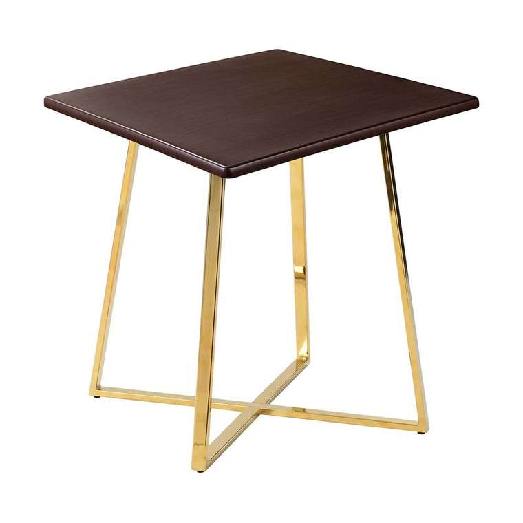 Обеденный стол Haku Gold со столешницей цвета венге