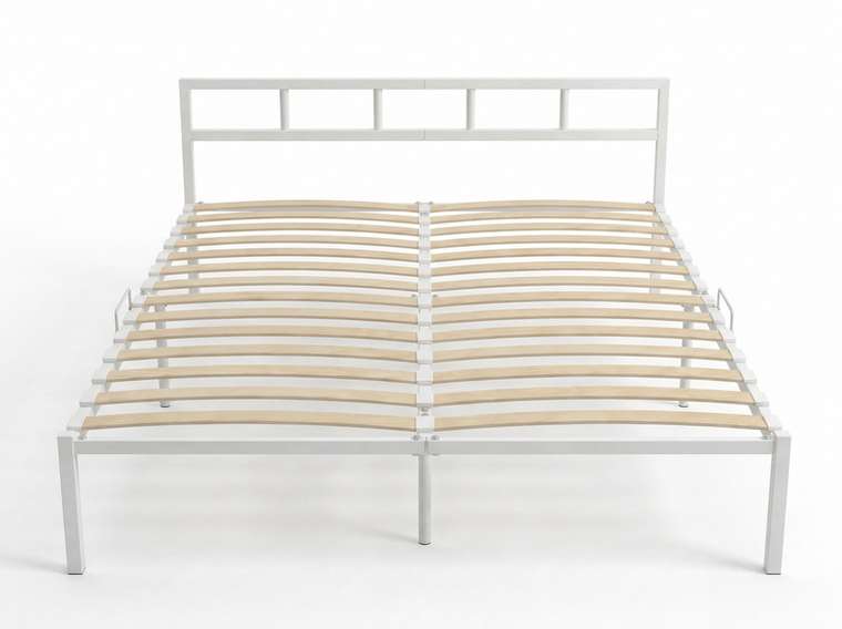 Кровать металлическая Амгут 180x200 белого цвета
