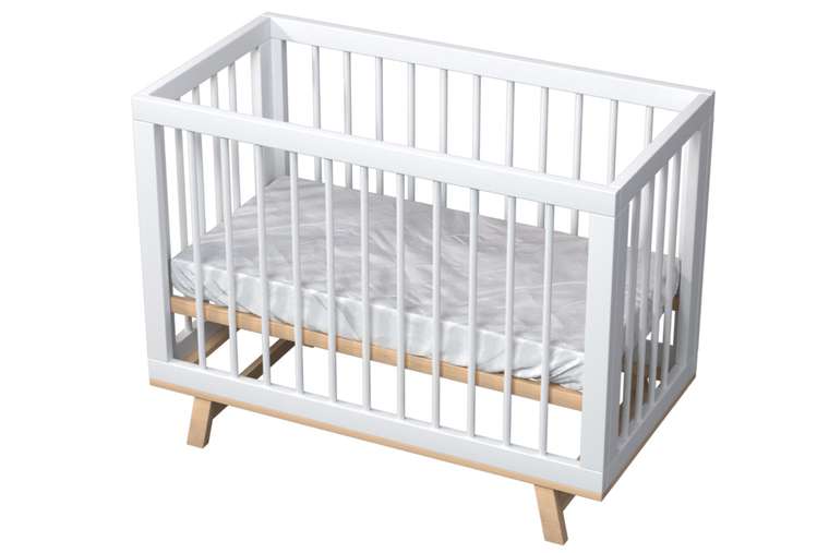 Кроватка для новорожденного Lilla Aria 60х120 белого цвета