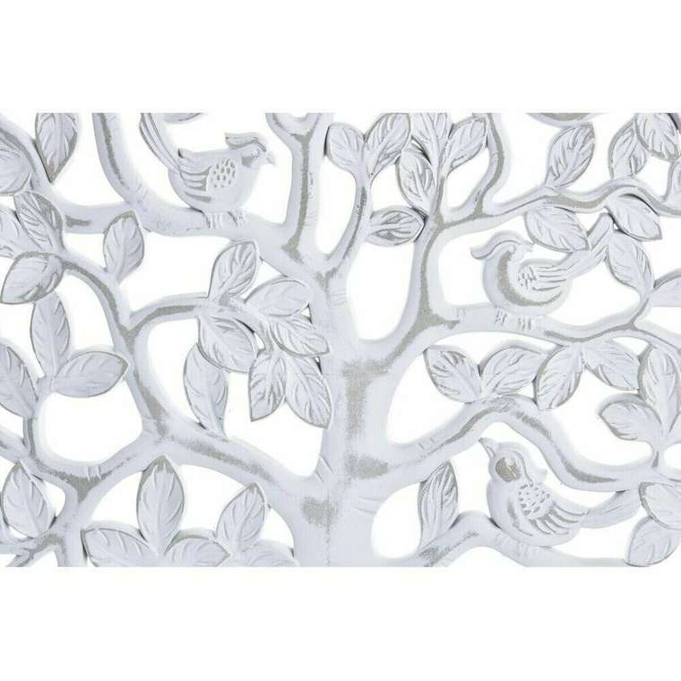 Настенный декор Дерево MDF Белый (80 x 2 x 80 cm)