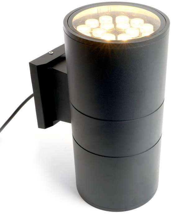 Архитектурная подсветка IP54 LED Feron Корфу 48358 DH0712, 2*18W, 3000Lm, 2700K, черный