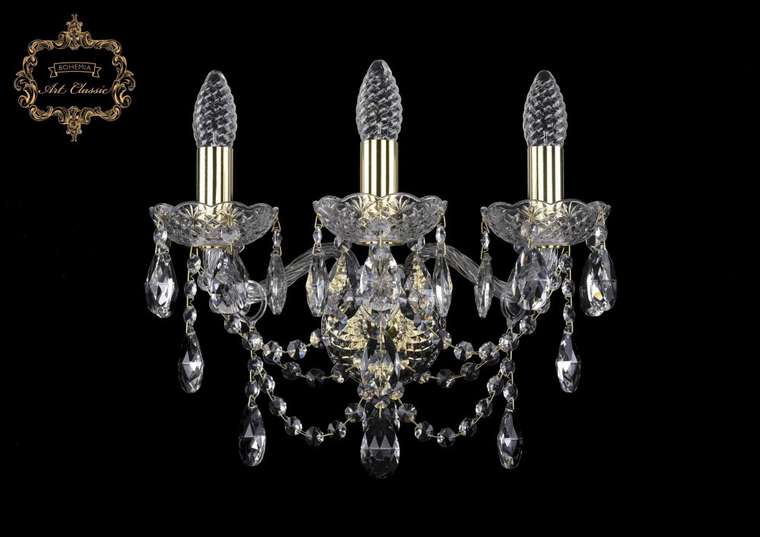 Хрустальное бра Art Classic 45962 10.25.3.141.Gd.Sp подсвечник с подвесками