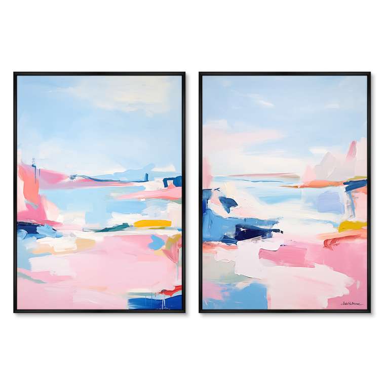 Набор из двух репродукций картин Landscape Collection, Bay, 2024г.