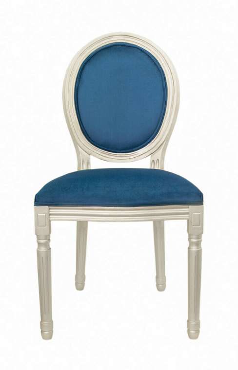 Стул Volker blue silver синего цвета