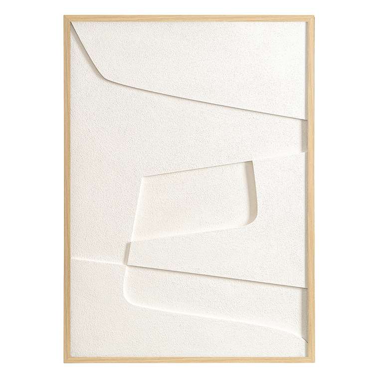 Панно декоративное Minimalism 50х70 см с бежевой рамой