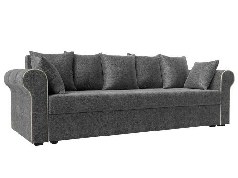 Прямой диван-кровать Рейн серого цвета