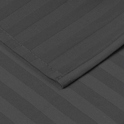 Простыня 'HoReCa' 200х217, страйп-сатин, 100 % хлопок, пл. 125 гр./кв. м., 'Графит'