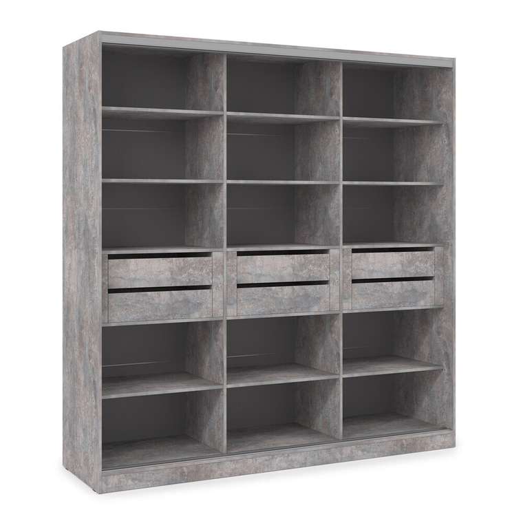 Шкаф-купе Comfort 18.10 серого цвета