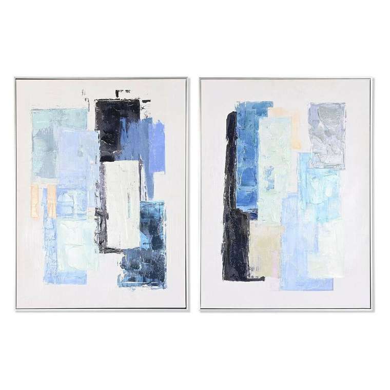 Картина Абстракция город 60 x 3 x 80 cm 60 x 3,5 x 80 cm (2 штук)