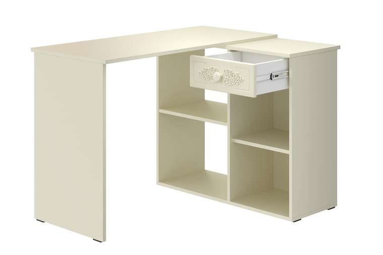 Стол угловой Ассоль плюс цвета ваниль