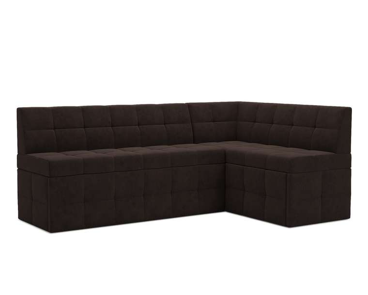 Угловой диван-кровать Атлантис М коричневого цвета правый угол