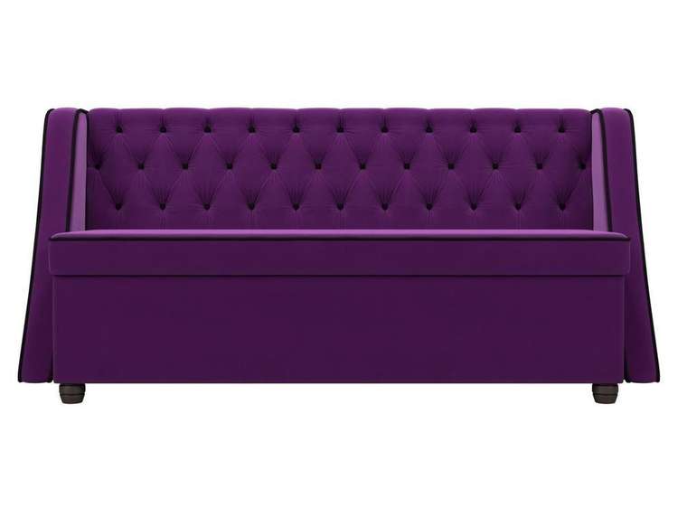 Кухонный прямой диван Лофт фиолетового цвета
