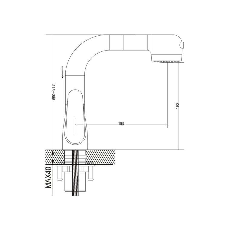 Смеситель для раковины многофункциональный Raffine F291C, белый