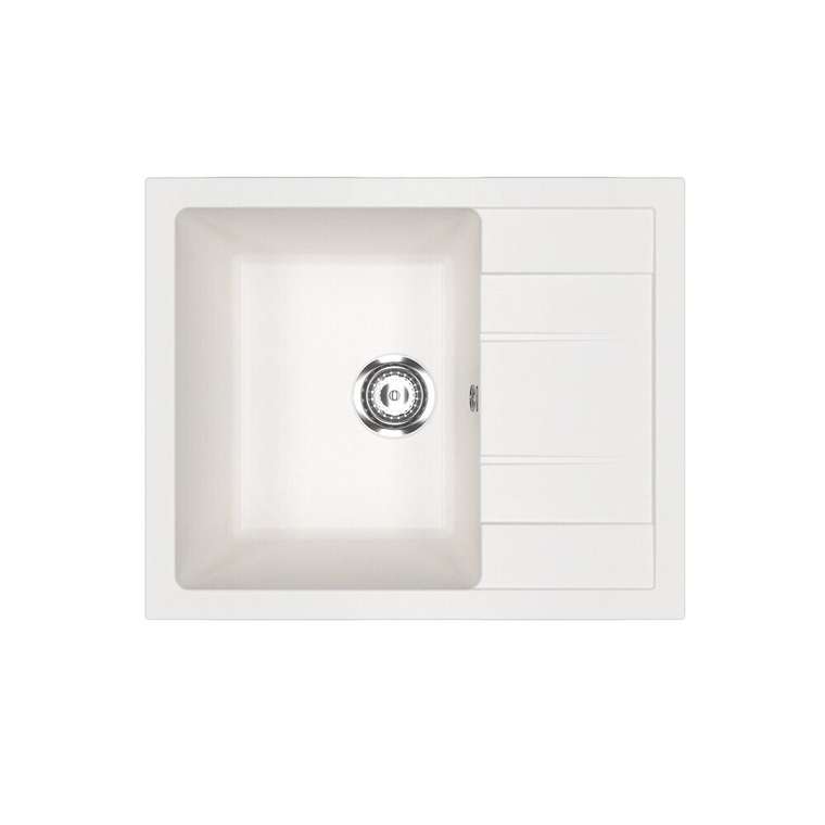 Кухонная мойка Ulgran U-607-341 61х50 см ультра-белого цвета