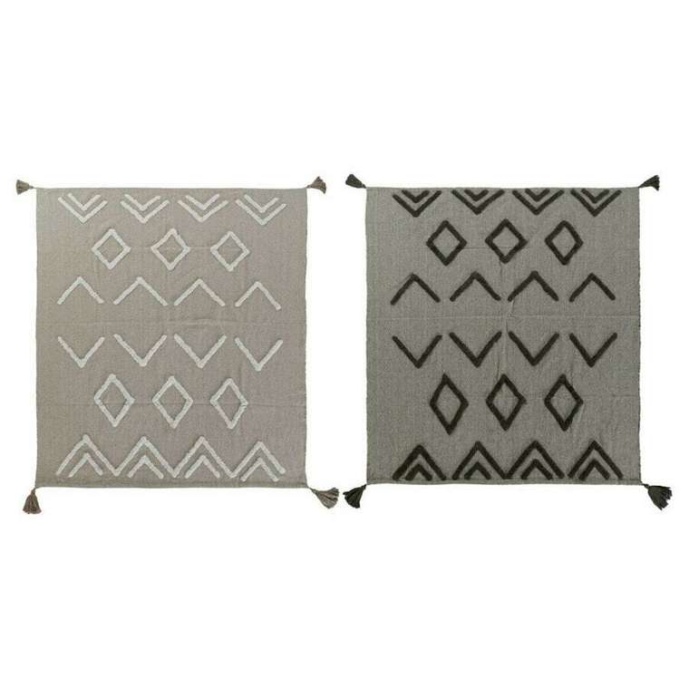 Покрывало DKD Home Decor Белый Зеленый Бежевый 130 x 170 x 0,5 см (2 штук)
