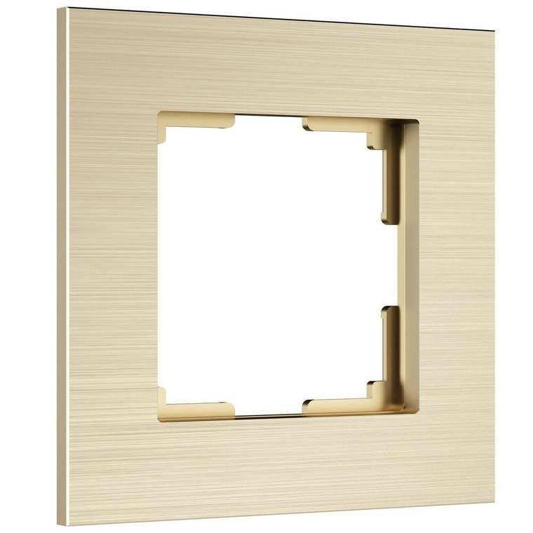 W0013511/ Рамка на 1 пост AluMax (шампань) W0013511 AluMax шампань