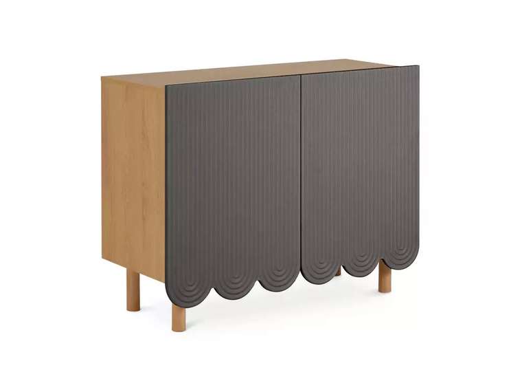 Сервант Mira сере-бежевого цвета