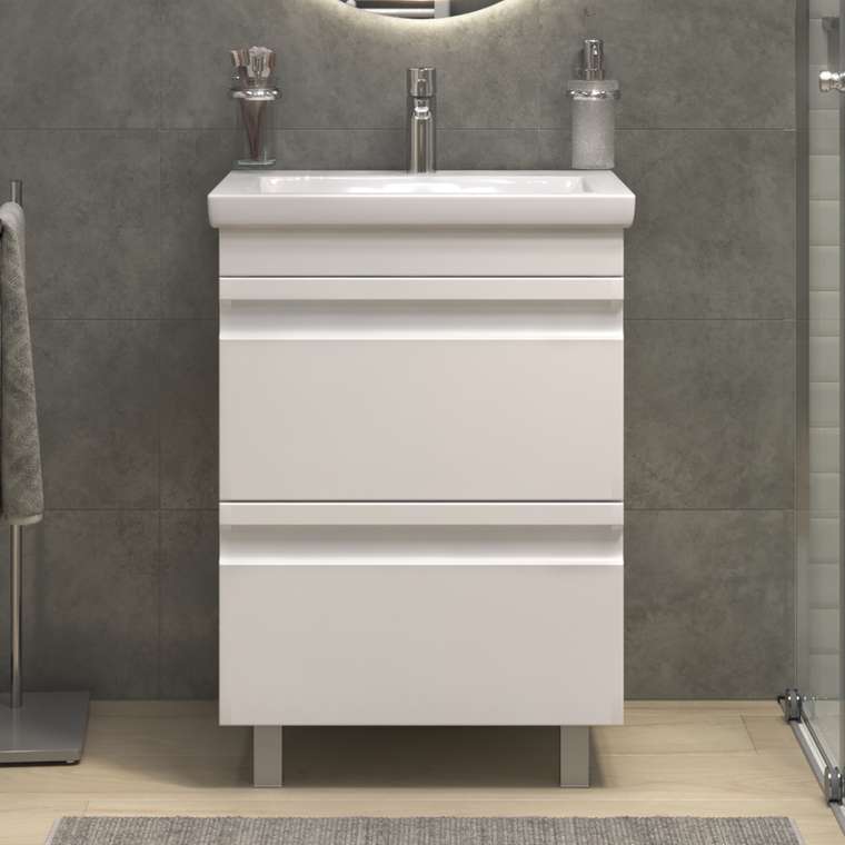 Тумба под раковину Holly 60 белого цвета