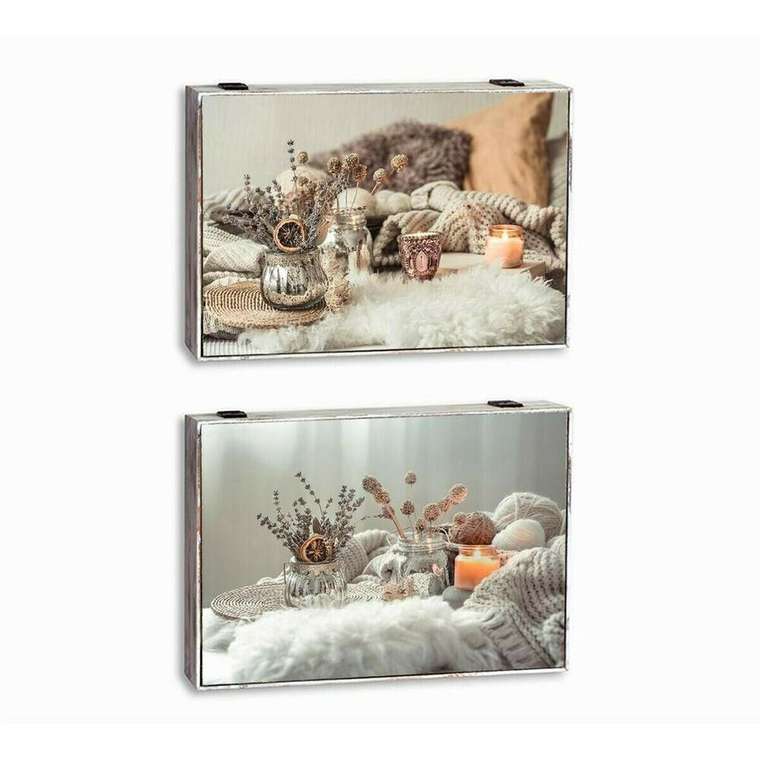 Ключница бухгалтер Spa Деревянный MDF 2 штук 46,5 x 6 x 31,5 cm
