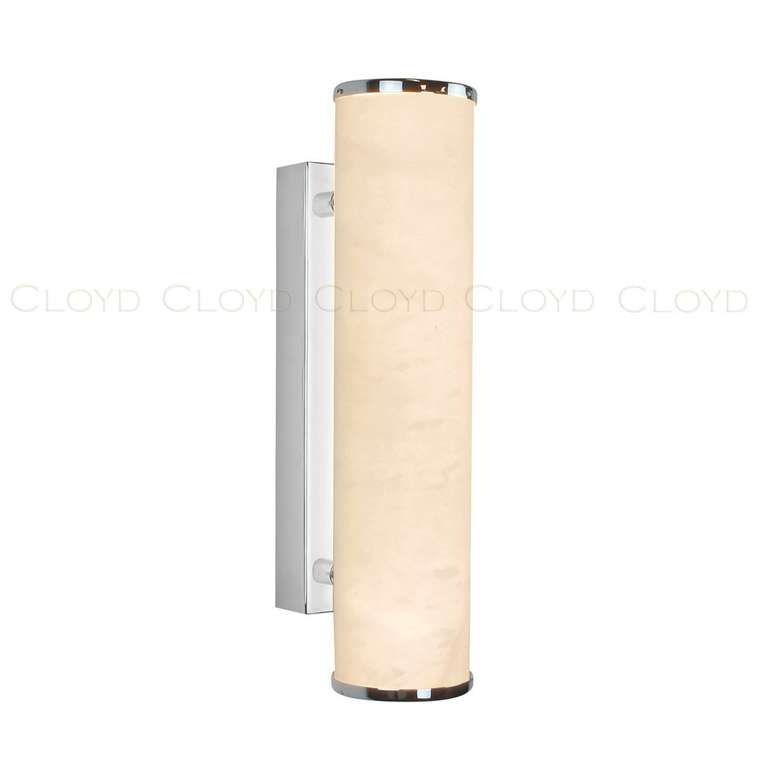 Бра Cloyd LERMONT-A W1 / выс. 30 см - алебастр - хром