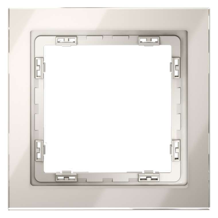 Рамка стеклянная VOLTUM S70 на 1 пост, (кашемир, стекло)