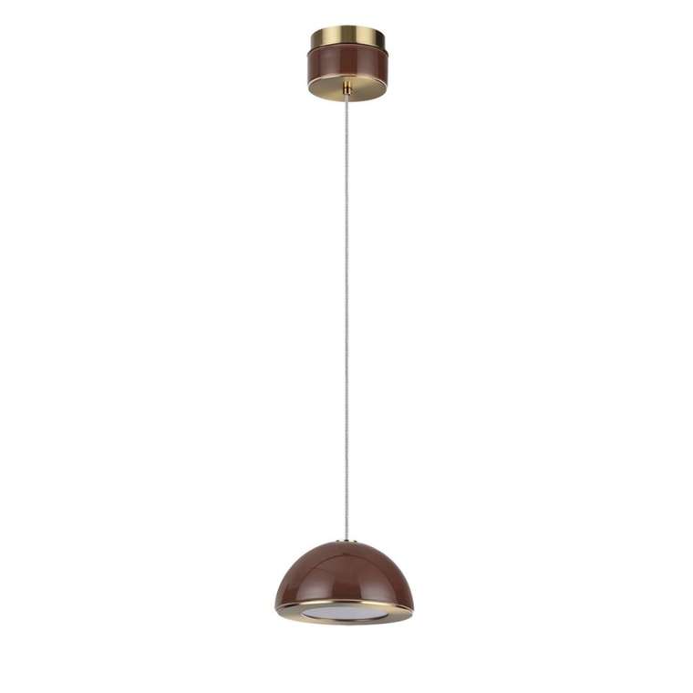 Подвесной светильник светодиодный Odeon Light Lulu 5453/6LA светлая бронза/коричневый/металл/керамика/акрил LED 6W 3000K