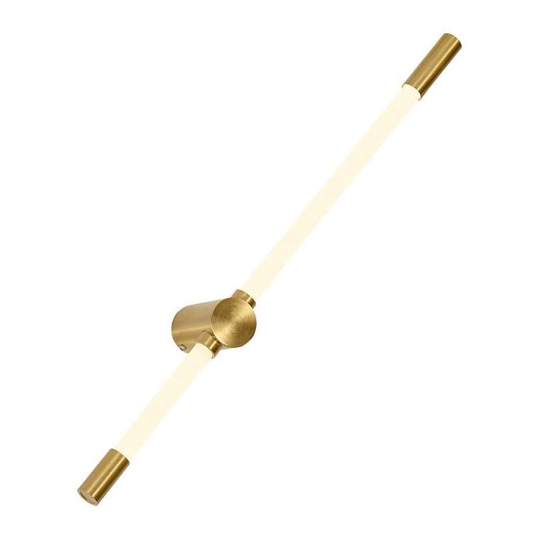 настенный светильник Tubus золотой металл, акрил, силикон LED*8.6W, 820LM, 4000K, included
