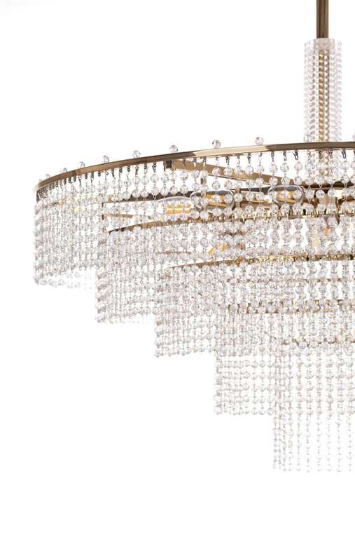 Подвесная люстра Celestia D800 золотого цвета