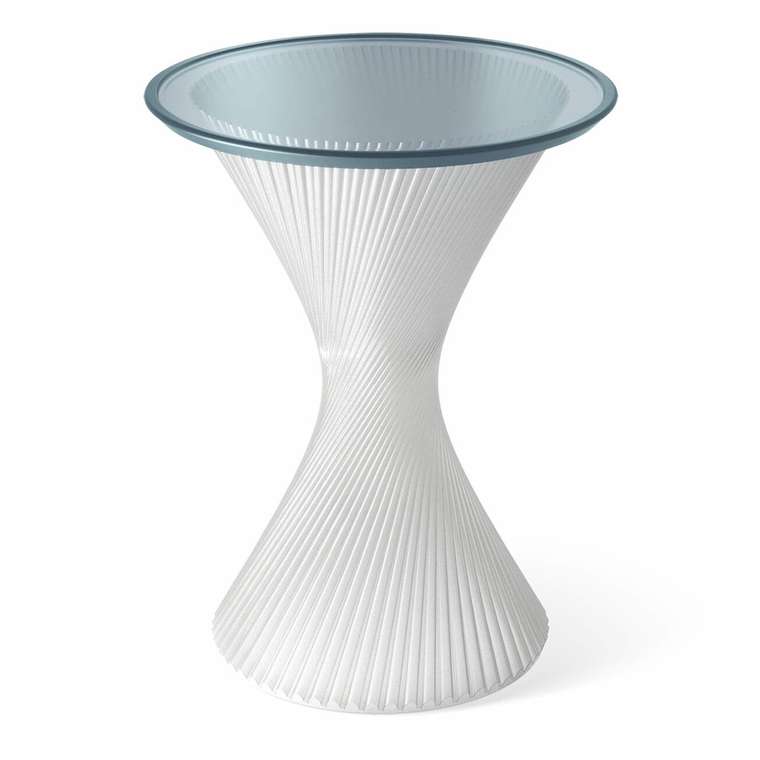 Кофейный стол Сноп бело-серого цвета