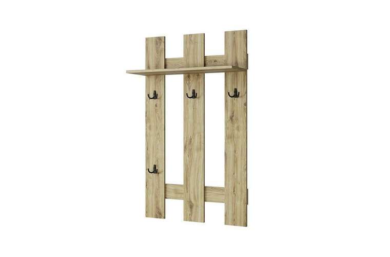 Настенная вешалка Doorset бежевого цвета
