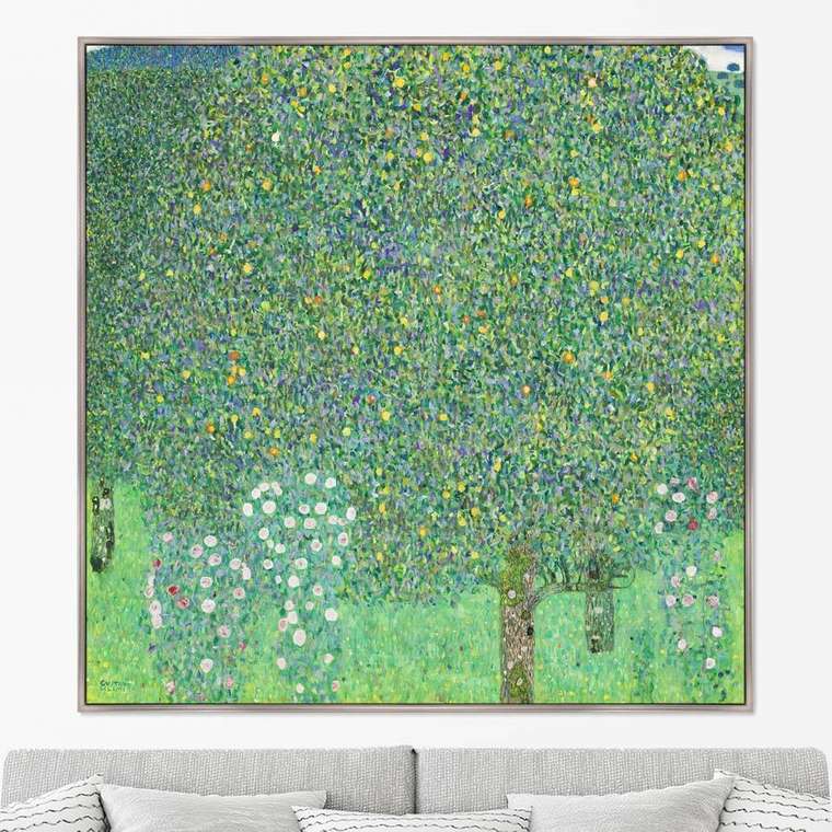 Репродукция картины на холсте Розы под деревьями, 1905г.