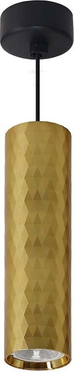 Подвесной светильник Feron ML1888 Barrel PRISM levitation 48669 MR16 35W, чёрный, золото