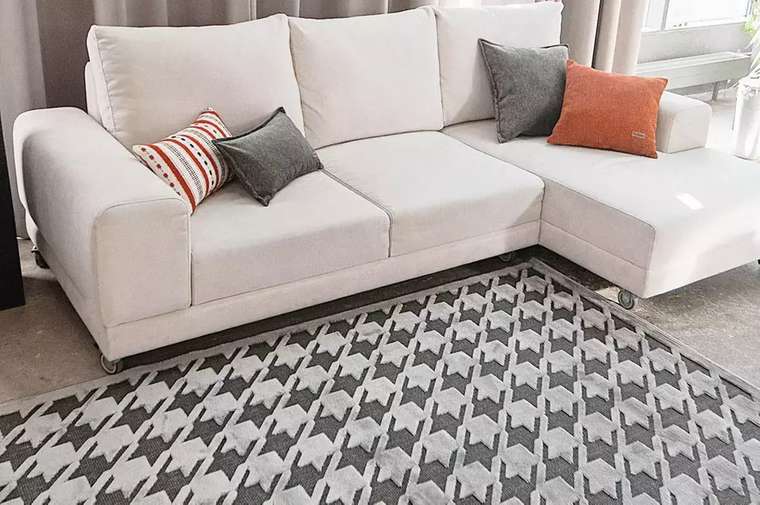 Ковер Grigio 160x230 серого цвета