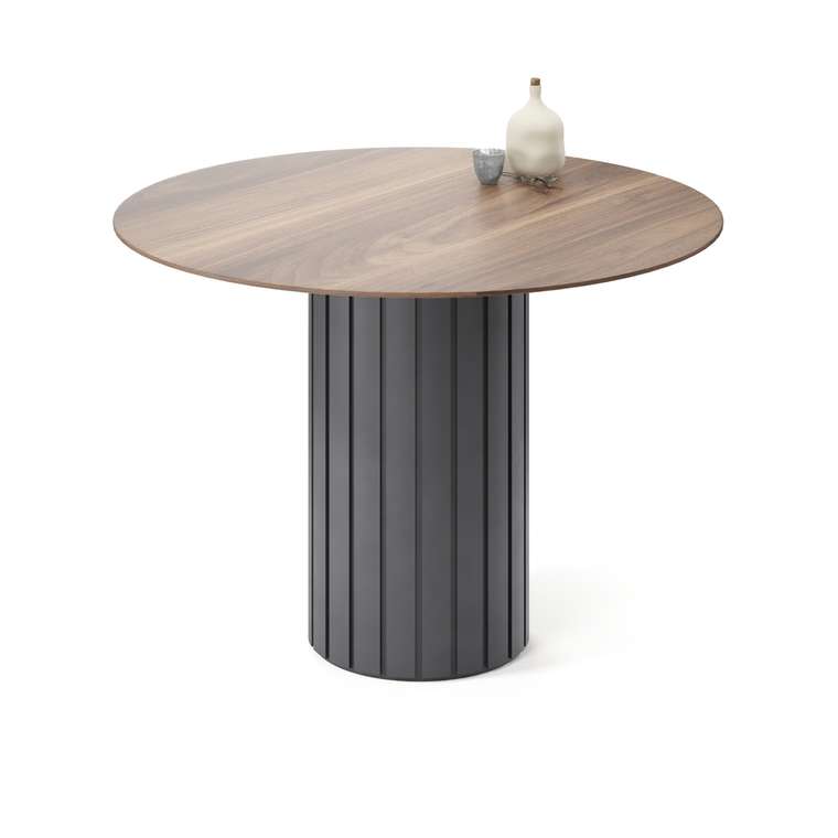 Обеденный стол Мелеф L черно-коричневого цвета