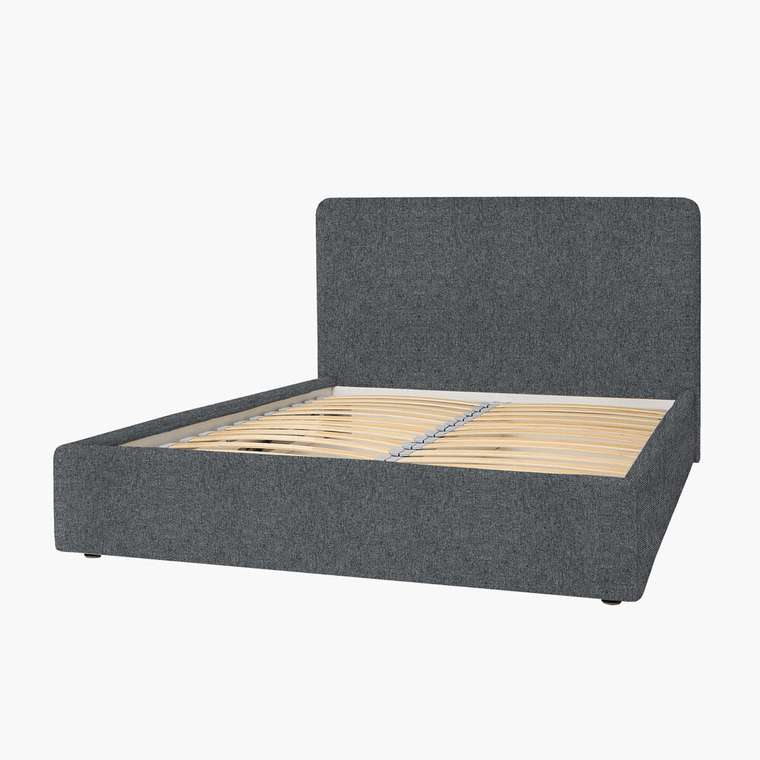 Кровать Cozy 160х200 темно-серого цвета с подъёмным механизмом