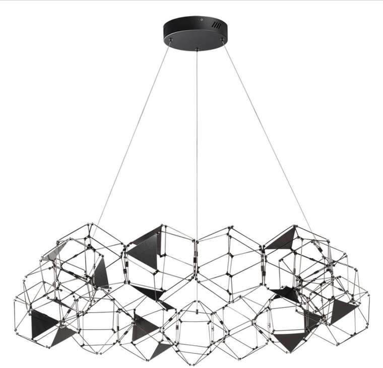 Подвесная люстра Odeon Light Trellis 5087/68L черный хром/металл LED 68W 4000K 3740Лм
