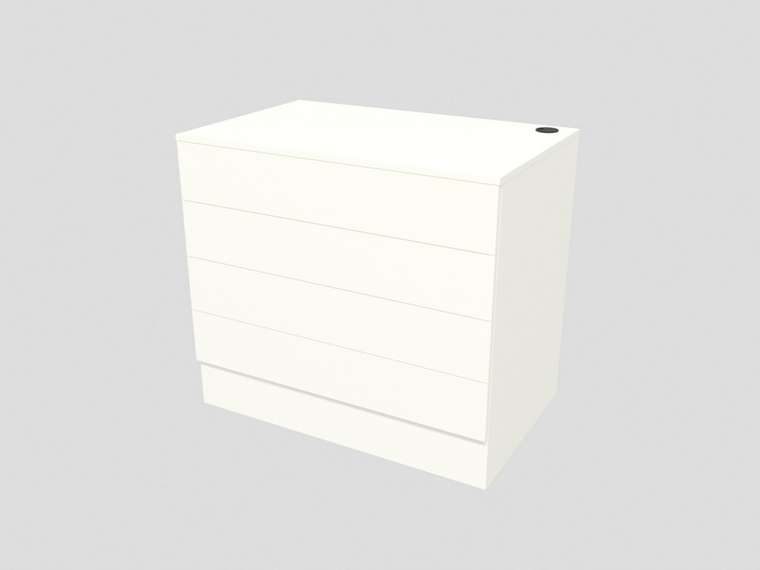 Комод Идея К190.1 белого цвета