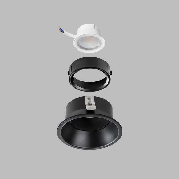 Кольцо фиксации DOMINO под лампу/модуль D50mm д/21450х-21460х ЧЕРНЫЙ