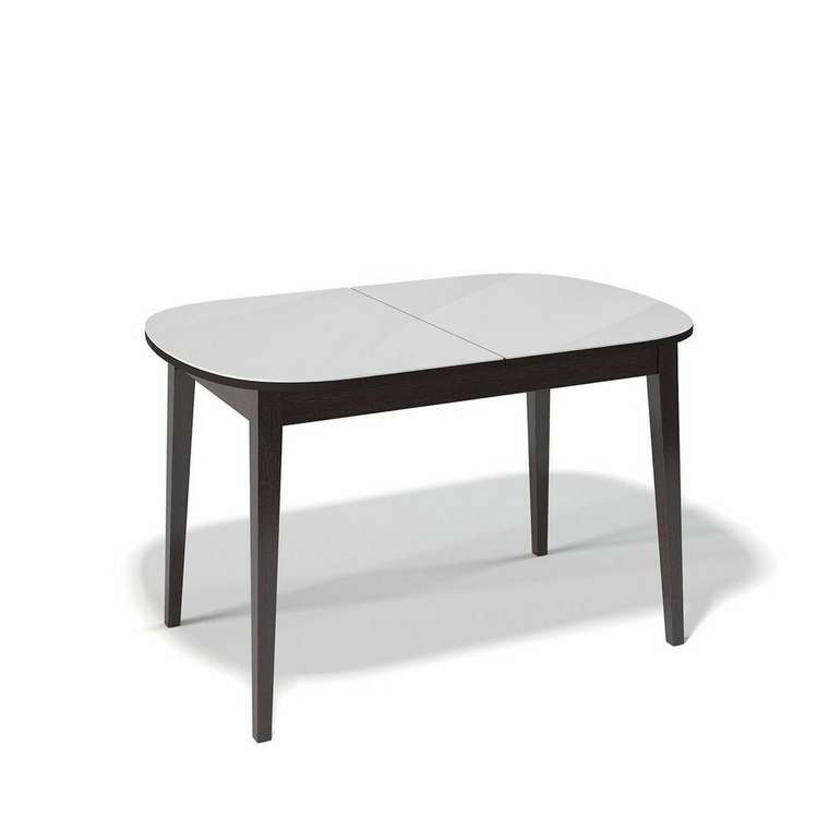 Обеденный стол 1300М бело-коричневого цвета