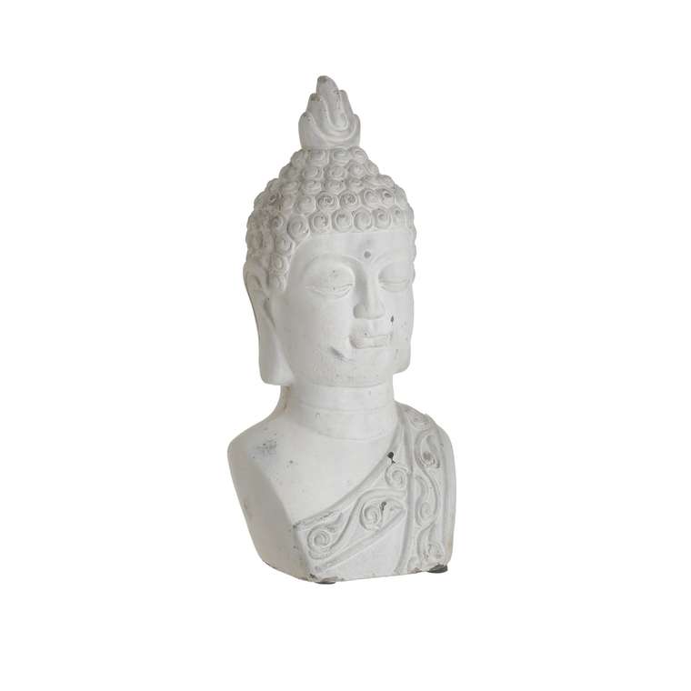 Декор настольный-бюст Buddha белого цвета