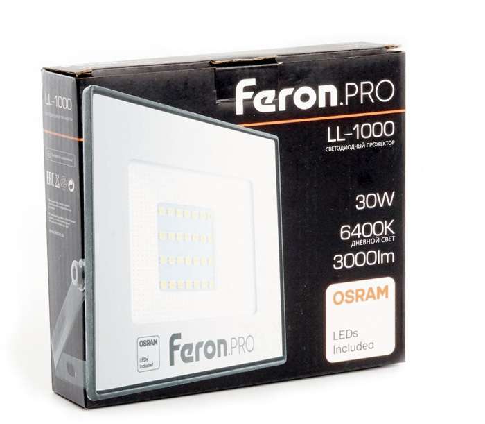 Прожектор уличный IP65 светодиодный Feron LL-1000 41539
