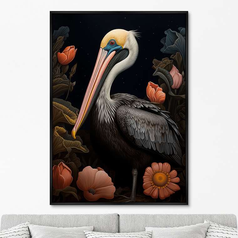 Репродукция картины Beautiful Pelicans, No 2, 2024г.