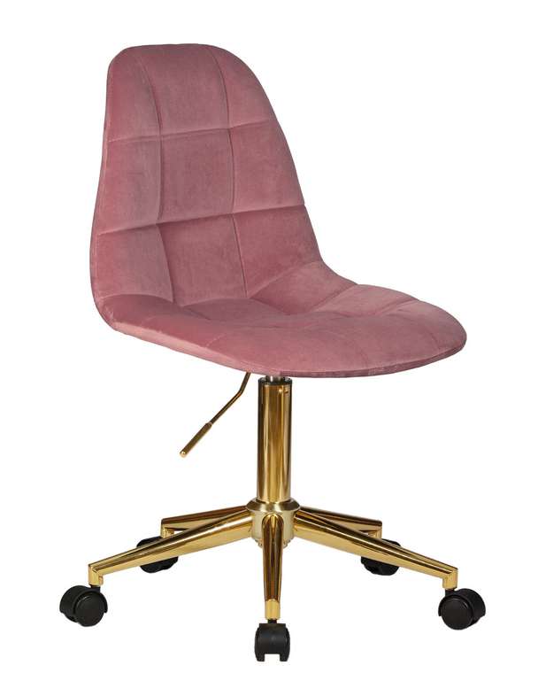 Офисное кресло для персонала Monty Gold розового цвета