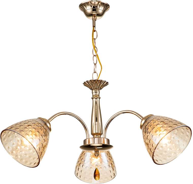 Подвесная люстра 658/3PL E27*40W Escada Freesia Gold с подвесками