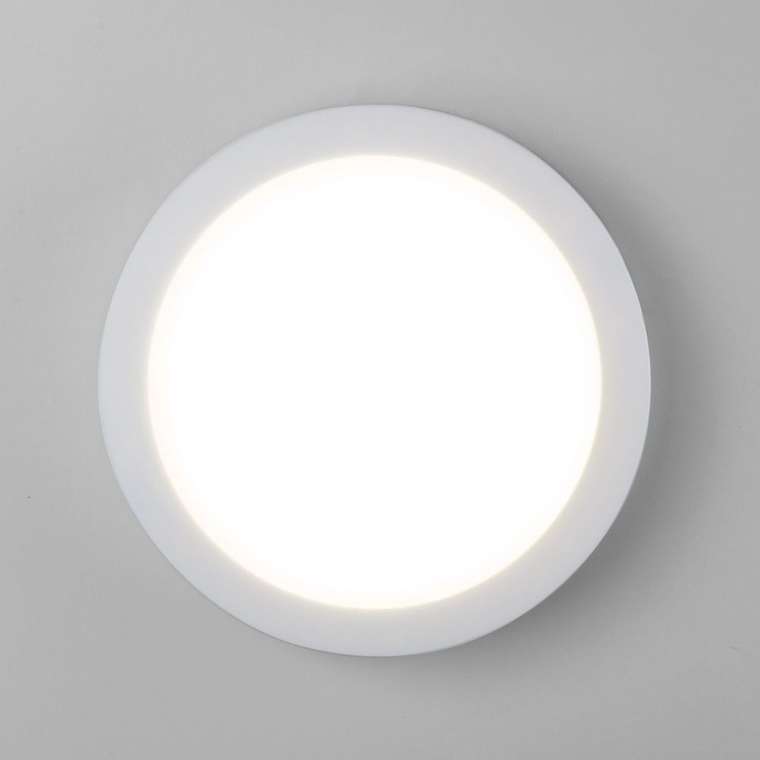 Пылевлагозащищенный светодиодный светильник Circle белого цвета