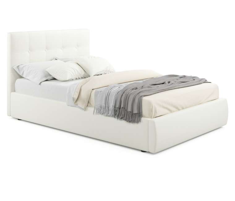Кровать Selesta 120х200 светло-бежевого цвета с подъемным механизмом и матрасом